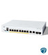 C1300-8P-E-2G switch PoE+ gigabit administrable 8 puertos 30W, 67W total, 2 combo cobre-SFP, capa 3 para empresa