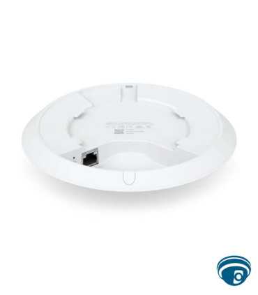 U6+ Punto de acceso Wi-Fi 6 compacto UniFi, doble banda 2x2 MU-MIMO, 300+ clientes, puerto Gigabit y alimentación PoE, interior