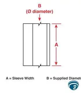 M4C-250-342 Manga termocontráctil PermaSleeve poliolefina B-342 0.25" blanca con ribbon para impresoras portátiles M4/M5