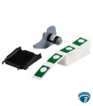 M7-168-593-GN Etiquetas de panel realzado de poliéster B-593 1.9" x 1.2" color verde para identificación, impresoras M6/M7