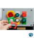 M7-168-593-GN Etiquetas de panel realzado de poliéster B-593 1.9" x 1.2" color verde para identificación, impresoras M6/M7