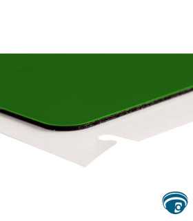 M7-168-593-GN Etiquetas de panel realzado de poliéster B-593 1.9" x 1.2" color verde para identificación, impresoras M6/M7