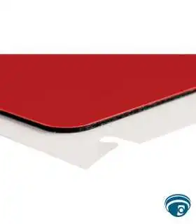 M7-168-593-RD Etiqueta de panel realzado poliéster B-593 1.9"x1.2" roja, requiere ribbon, compatible con impresoras Brady M7