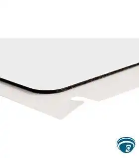 M7-168-593-WT Etiqueta de panel realzado poliéster B-593 1.9" x 1.2" color blanco para patch panels y botoneras, Brady M6/M7