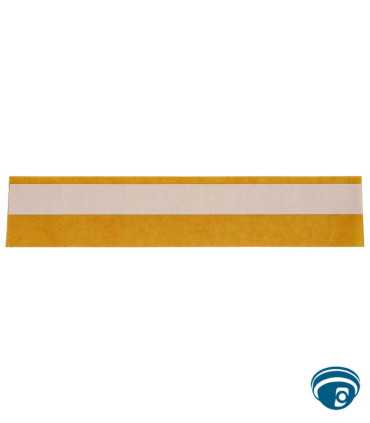 M21-1500-427 Etiquetas envolventes autolaminables de vinilo 1.5" negro-blanco con ribbon y sobrelaminado, Impresoras Brady M21