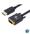 XTC-377 Adaptador DisplayPort macho a VGA macho con cable, salida 1080p 60Hz para monitor o proyector VGA