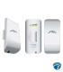 LOCOM5 CPE exterior 5 GHz airMAX con antena integrada 13 dBi, MIMO 2x2 TDMA, PoE pasivo 24 V y 10/100
