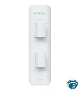 NSM5 CPE airMAX 5 GHz exterior con antena integrada 14.6–16.1 dBi, 2x 10/100, PoE pasivo 24V y montaje a poste