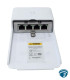 N-SW switch PoE passthrough para exterior, 4 puertos gigabit, alimentación PoE 24V por 2 pares, gabinete policarbonato blanco