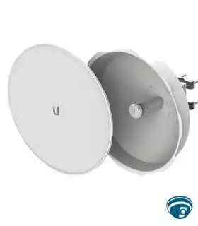 PBE-5AC-500 CPE inalámbrico 5 GHz para enlace punto a punto con antena 27 dBi 500 mm, rendimiento 450+ Mbps y GbE