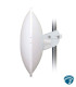 PBE-5AC-500 CPE inalámbrico 5 GHz para enlace punto a punto con antena 27 dBi 500 mm, rendimiento 450+ Mbps y GbE