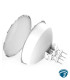PBE-5AC-500 CPE inalámbrico 5 GHz para enlace punto a punto con antena 27 dBi 500 mm, rendimiento 450+ Mbps y GbE