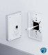 U6-IW Punto de acceso WiFi 6 In-Wall con uplink gigabit, 4 puertos LAN y PoE out, 4x4 MU-MIMO 5 GHz, montaje en pared
