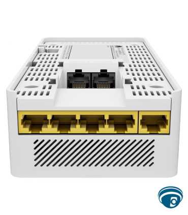AP271E punto de acceso de pared Wi-Fi 7 BE3600 dual banda, 2.5GE uplink, 4 puertos GE, PoE 802.3at/af, 3.57 Gbps