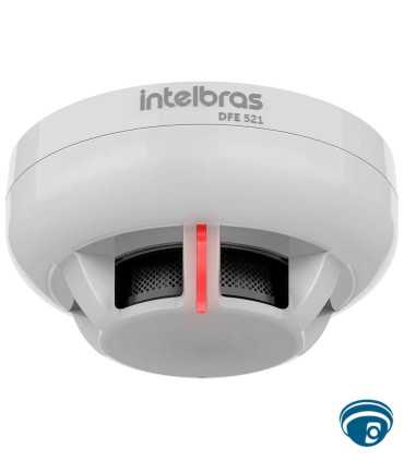 DFE-521 Sensor de humo direccionable para sistema de incendio Intelbras CIE, óptico Tyndall, 20–30 Vdc, blanco interior , Coinser, Alarma cableada Guatemala