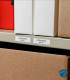 M21-750-595-WT Cinta de etiquetas vinilo todo clima 19.05 mm x 6.40 m negro/blanco con adhesivo ultra agresivo