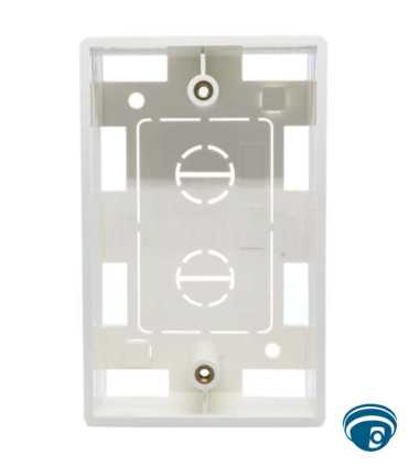 PMB-3000 Caja de registro plástica blanca para sobreponer 115 x 70 x 38 mm ideal para ordenado de conexiones y empalmes