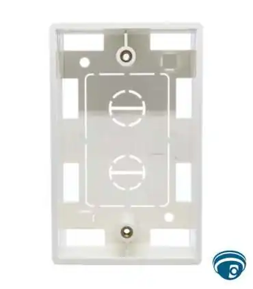 PMB-3000 Caja de registro plástica blanca para sobreponer 115 x 70 x 38 mm ideal para ordenado de conexiones y empalmes