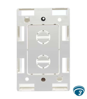 PMB-3000 Caja de registro plástica blanca para sobreponer 115 x 70 x 38 mm ideal para ordenado de conexiones y empalmes