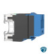 NK6X88MBU Keystone jack Cat6A UTP RJ45 punchdown azul NetKey 8 posiciones 22–26 AWG 500 MHz PoE/PoH