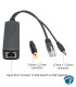 AV-PS05-1 Divisor PoE splitter, separar energía y datos Ethernet, 44–56VDC a salida 5V DC,10/100 Mbps, para equipos sin PoE