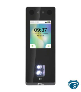 SenseFace-3A terminal de control de acceso facial y huella en cristal con videoportero SIP 2.0, IP65 y Wi-Fi