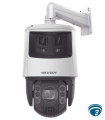 DS-2SE7C432MWG-EB/26(F0) Cámara PTZ IP TandemVu 6+4 MP, panorámica 180°, 32× zoom, IR 200m, luz blanca 30m, estrobo y audio