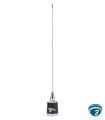 TXAM45070 antena móvil UHF, 29cm para radios vehiculares, ajustable 450-470 MHz con ganancia 2.4 dB y potencia máxima 200 W