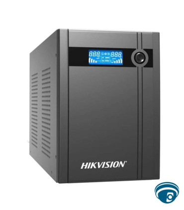 DS-UPS3000-X UPS 3000 VA / 1800 W con AVR integrado, pantalla LCD, USB, 6 tomas y respaldo para energía crítica , Hikvision, UPS Guatemala