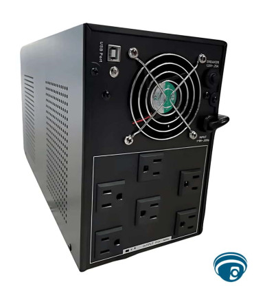DS-UPS3000-X UPS 3000 VA / 1800 W con AVR integrado, pantalla LCD, USB, 6 tomas y respaldo para energía crítica , Hikvision, UPS Guatemala