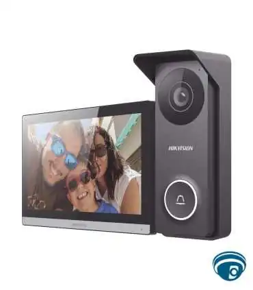 DS-KIS313-P kit intercomunicador de video HD TVI 4 hilos con pantalla táctil TFT de 7 pulgadas