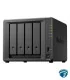 DS925+ NAS de escritorio de 4 bahías SATA sin discos duros, doble 2.5GbE, MD Ryzen, 2 ranuras M.2 NVMe y hasta 216 TB
