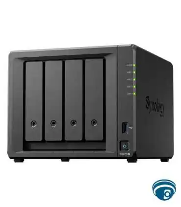 DS925+ NAS de escritorio de 4 bahías SATA sin discos duros, doble 2.5GbE, MD Ryzen, 2 ranuras M.2 NVMe y hasta 216 TB