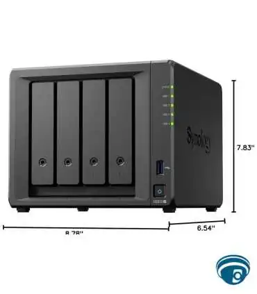 DS925+ NAS de escritorio de 4 bahías SATA sin discos duros, doble 2.5GbE, MD Ryzen, 2 ranuras M.2 NVMe y hasta 216 TB