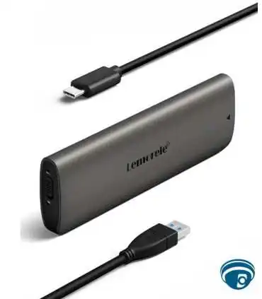 SD1L Adaptador externo SSD NVMe M.2, USB 3.1, Gen 2 de 10Gbps para discos PCIe M Key y B&M hasta 2 TB UASP, TRIM, SMART