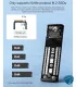 SD1L Adaptador externo SSD NVMe M.2, USB 3.1, Gen 2 de 10Gbps para discos PCIe M Key y B&M hasta 2 TB UASP, TRIM, SMART