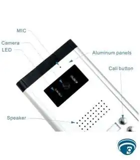 V70C-520-8 sistema de videoportero cableado para apartamento 8 unidades con monitor LCD 7 pulgadas