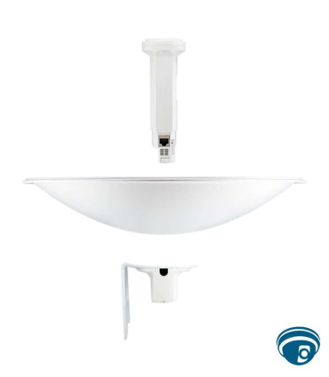 PBE-M5-400 puente inalámbrico 5 GHz airMAX con antena 25 dBi y puerto Gigabit para enlaces PtP