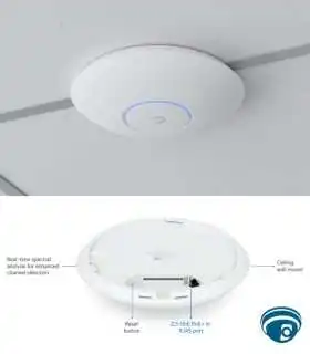 U7-Pro-Max punto de acceso WiFi 7 UniFi con 6 GHz, empresarial tri-banda con MU-MIMO, portal cautivo y montaje techo o pared