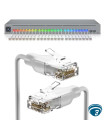 UACC-Cable-Patch-EL-0.3M-W cable patch Ethernet 0.3 m blanco con RJ45 translúcido y soporte 10G