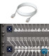 UACC-Cable-Patch-EL-0.3M-W cable patch Ethernet 0.3 m blanco con RJ45 translúcido y soporte 10G