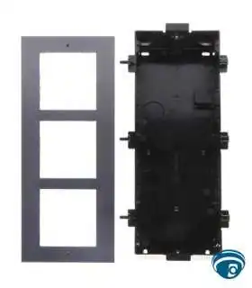 DS-KD-ACF3 marco empotrado para videoportero IP modular de 3 módulos con caja plástica estación de puerta