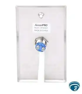 APBRVC Botón de salida tipo hongo verde para control de acceso, uso rudo, contacto NO/COM, acero inoxidable, 500,000 ciclos