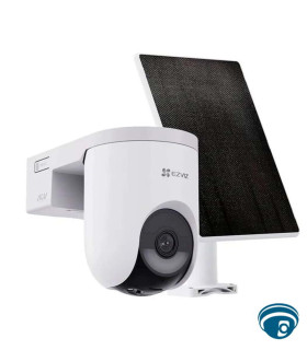 CS-HB8c/SP-R100 Cámara 4G y Wi-Fi 2K+ exterior, con batería, movimiento PT, detección IA, visión nocturna y panel solar de 5W