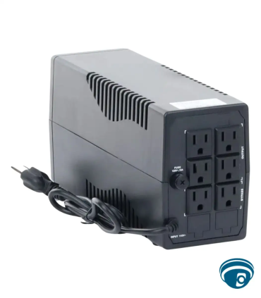 DS-UPS600-X UPS de 600 VA,360W, Protección Contra Sobrecarga y Descarga, Entrada y Salida 120 VCA, 6 Tomas NEMA 5-15R