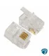 RJ9 4P4C Conector modular telefónico de 4 posiciones y 4 contactos para auriculares, teléfonos compatibles y señales de voz