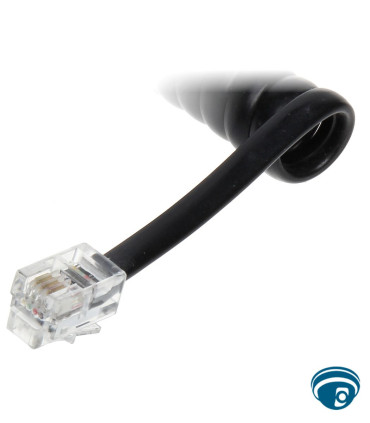 RJ9 4P4C Conector modular telefónico de 4 posiciones y 4 contactos para auriculares, teléfonos compatibles y señales de voz