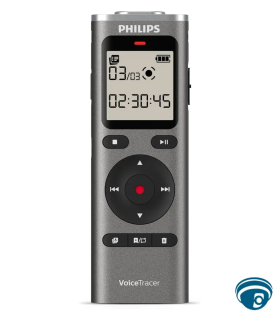 DVT1170 Grabadora de voz digital VoiceTracer con 8 GB, micrófono 360°, WAV, activación por voz, USB-C, batería hasta 70 horas