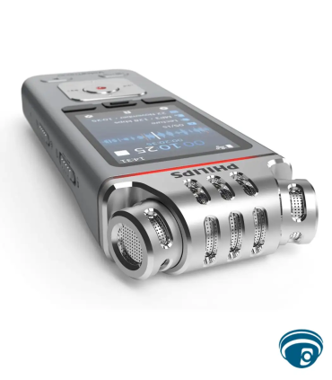 DVT4115 Grabadora de voz digital VoiceTracer, 8GB, tres micrófonos, MP3, PCM WAV, pantalla color y USB-C, batería recargable