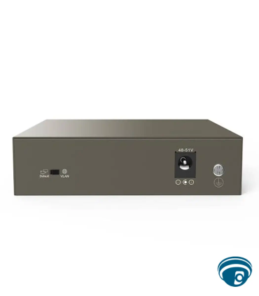 TEG1105P-4-63W Switch PoE Gigabit 5 puertos, 4 puertos PoE+ 30W 802.3af/at, 58W y modo VLAN, capacidad de 10 Gbps